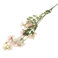 Artificial Light Pink Blossom Flower Stick – Elegant Faux Floral Stem for Home Décor & Arrangements (NGI FC7083) - Habitt