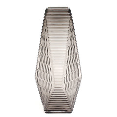 Transparent Diamond-Shape Glass Vase | Modern Clear Geometric Décor - Habitt