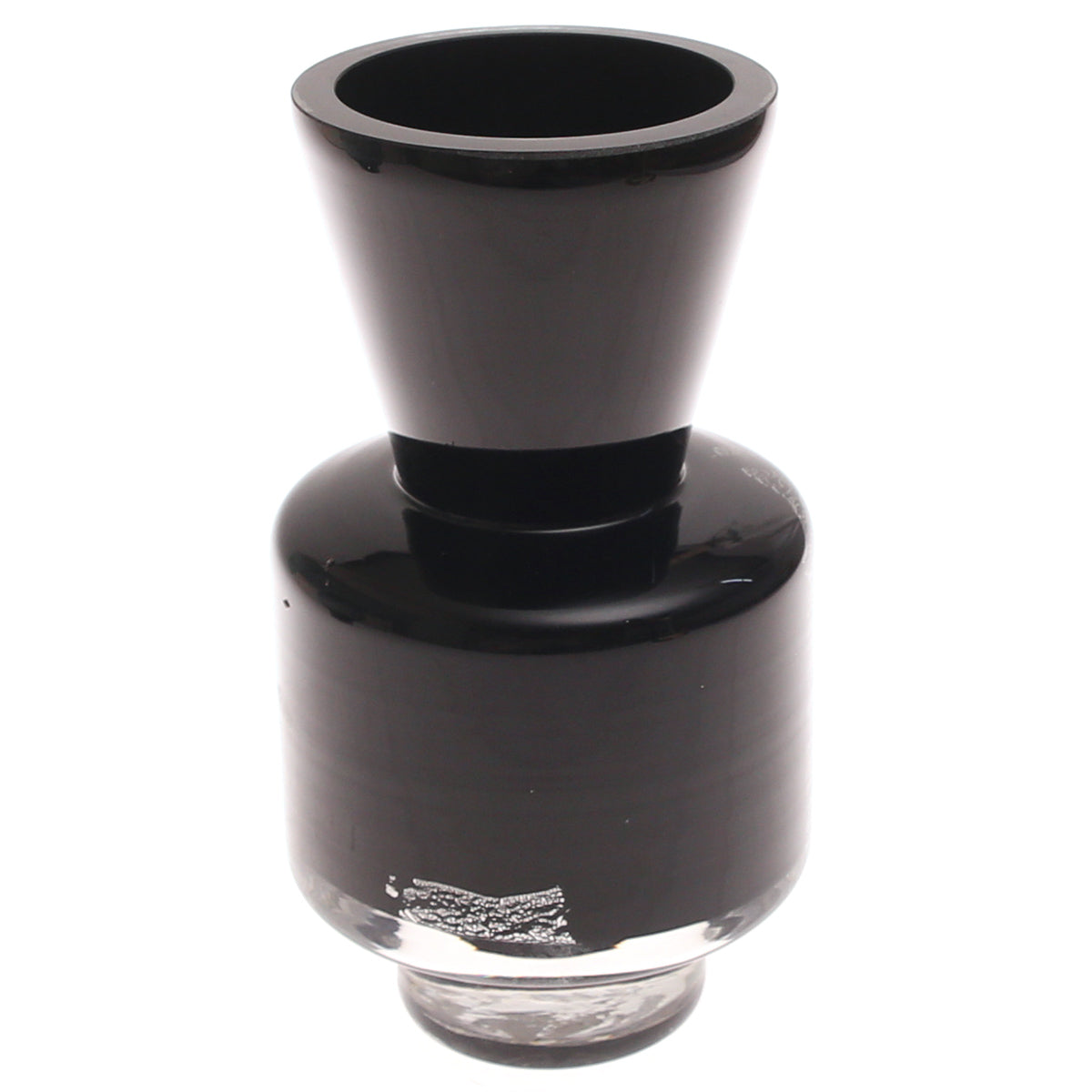 Black & White Pattern Glass Vase | Modern Home Décor Pakistan | Stylish Table Accent - Habitt