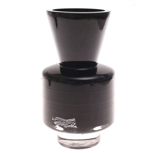 Black & White Pattern Glass Vase | Modern Home Décor Pakistan | Stylish Table Accent - Habitt