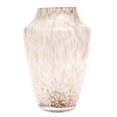 Crumple Brown Glass Vase | Modern Textured Décor Pakistan | Stylish Home Accent - Habitt