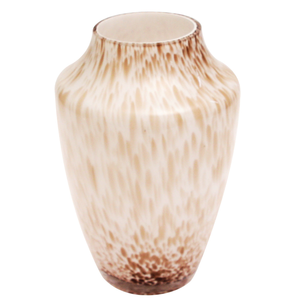 Crumple Brown Glass Vase | Modern Textured Décor Pakistan | Stylish Home Accent - Habitt
