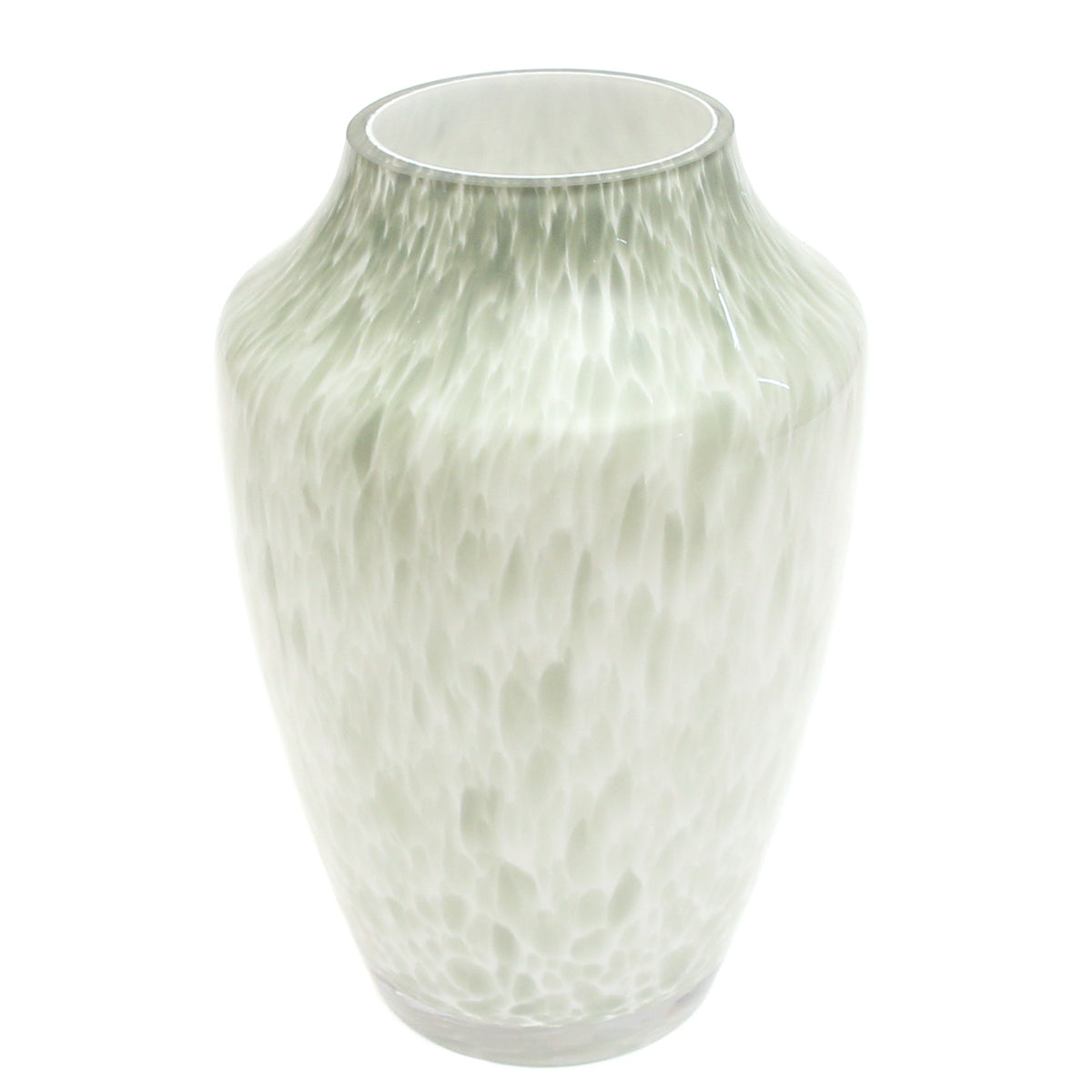 Crumple Green Glass Vase | Modern Textured Décor Pakistan | Stylish Home Accent - Habitt