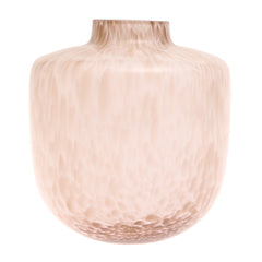 Crumple Brown Glass Vase S | Modern Textured Décor Pakistan | Stylish Mini Accent - Habitt