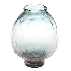 Green Textured Glass Vase M | Modern Home Décor Pakistan | Stylish Table Accent - Habitt
