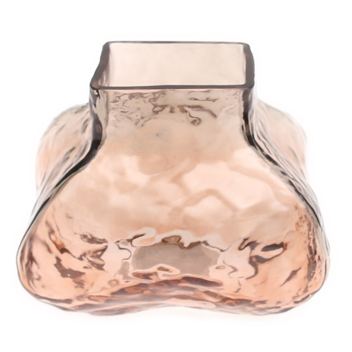 Grey & Peach Glass Vase | Modern Gradient Décor Pakistan | Stylish Table Accent - Habitt