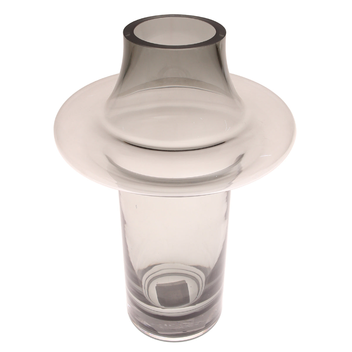 Grey Glass Vase L Modern Home Décor Pakistan | Stylish Large Accent Piece - Habitt
