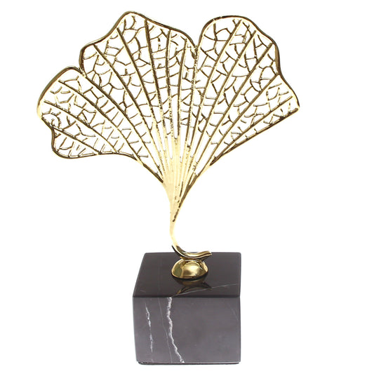 Gold & Black Console Piece S | Luxury Home Décor Pakistan | Modern Decorative Sculpture - Habitt