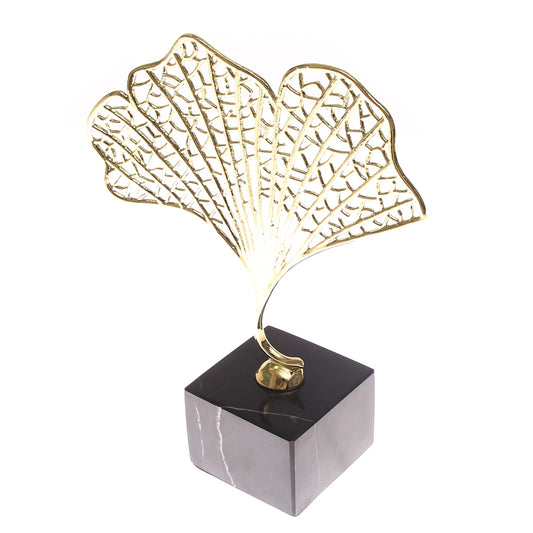 Gold & Black Console Piece S | Luxury Home Décor Pakistan | Modern Decorative Sculpture - Habitt