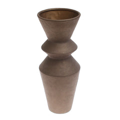 Cortina Ceramic Brown Vase XL | Modern Home Décor Pakistan | Extra Large Statement Piece - Habitt