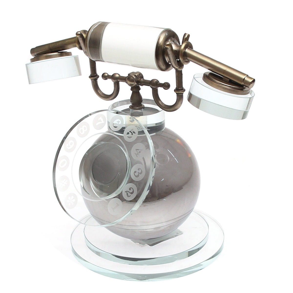 Crystal Retro Gramophone Console Showpiece - Habitt