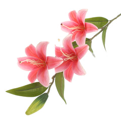 Baby Pink Lily Flower Stick – Artificial Floral Stem - Habitt
