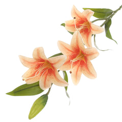 Orange Lily Flower Stick – Artificial Floral Stem - Habitt