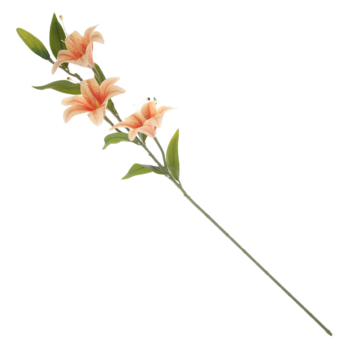 Orange Lily Flower Stick – Artificial Floral Stem - Habitt