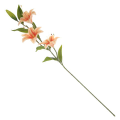Orange Lily Flower Stick – Artificial Floral Stem - Habitt