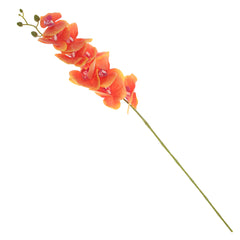 Orchid Flower Stick – Orange (Artificial Stem) - Habitt