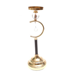 Black &  Gold Pillar Candle Holder – Large - Habitt