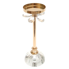Glass Base Pillar Candle Holder – Large - Habitt