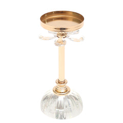 Glass Base Pillar Candle Holder – Medium - Habitt