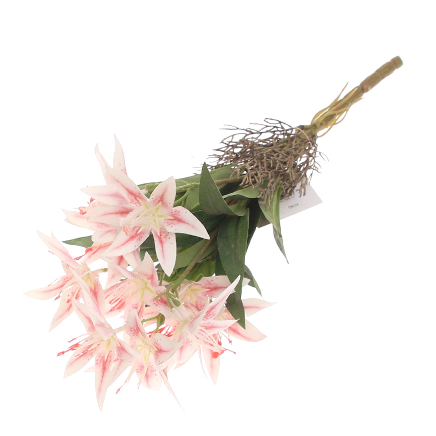 Stargazer Lily Flower Bunch Pink – Artificial Floral Bundle - Habitt