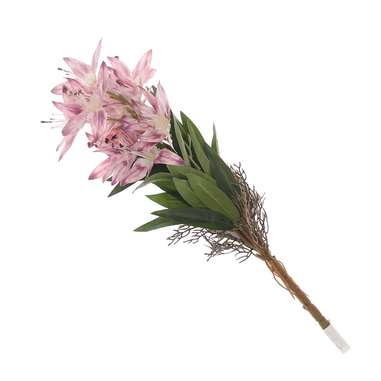 Stargazer Lily Flower Bunch Purple – Artificial Floral Bundle - Habitt