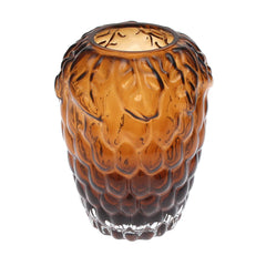 Strawberry Vase Light Brown – Textured Glass Decor Vase L - Habitt