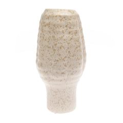 Vase Beige Texture — Modern Textured Ceramic Decorative Vase - Habitt