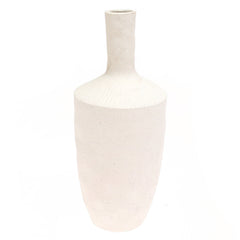 White Natural Ceramic Vase - Habitt
