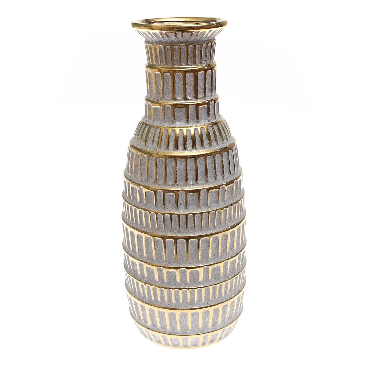 Grey Vase & Gold Box Design – Large - Habitt
