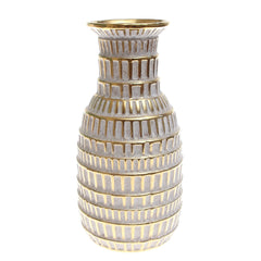 Grey & Gold Decorative Vase - Habitt