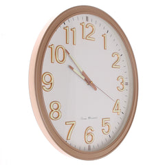 Rose Gold Wall Clock with Large Easy-Read Digits - Habitt