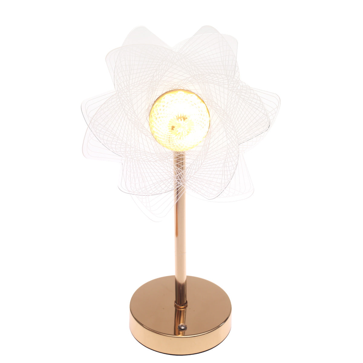 Console Piece Small Gold Decorative Accent Lamp – Modern Luxury Table Décor, 14 Inch Height - Habitt