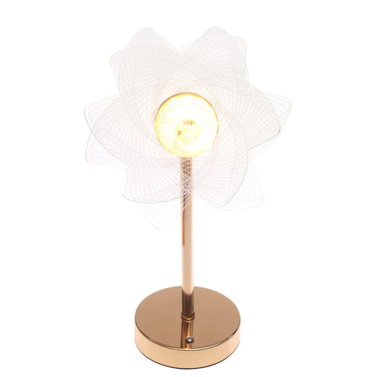 Console Piece Small Gold Decorative Accent Lamp – Modern Luxury Table Décor, 14 Inch Height - Habitt