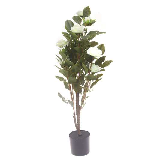 Plant Green 33-Inch Artificial Flowering Plant – Elegant Indoor Decorative Plant - Habitt