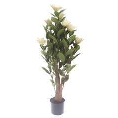 Plant Green 33-Inch Artificial Flowering Plant - Habitt