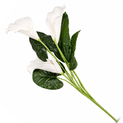 Magnolia White Flower – Decorative Artificial White Magnolia Flower Branch for Home Décor