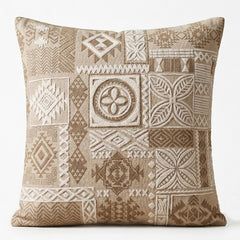 Cushion Beige Patch 20x20 Inch – Tribal Whites