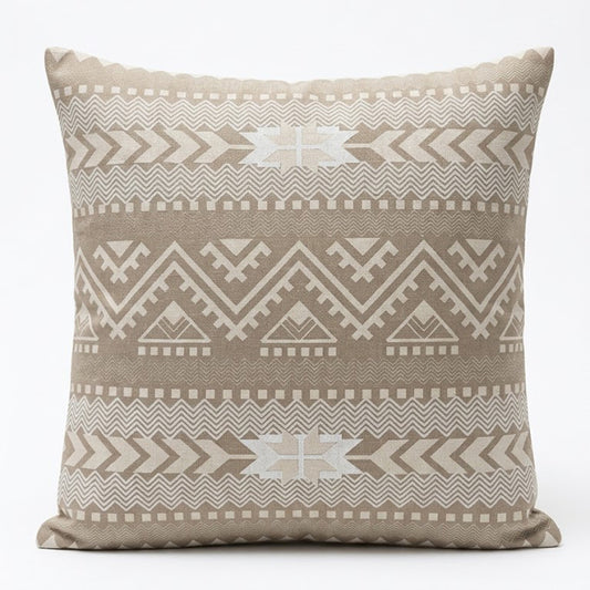 Cushion Sandshell 18x18 Inch – Tribal Whites