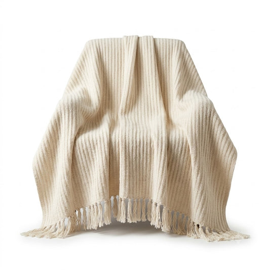 Throw Linear Neutral 36x72 Inch Tribal Whites