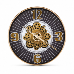 Black & Gold Wall Clock