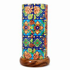 Printed Acrylic Lamp T Art – Colorful Traditional Pakistani Art Decorative Table Lamp