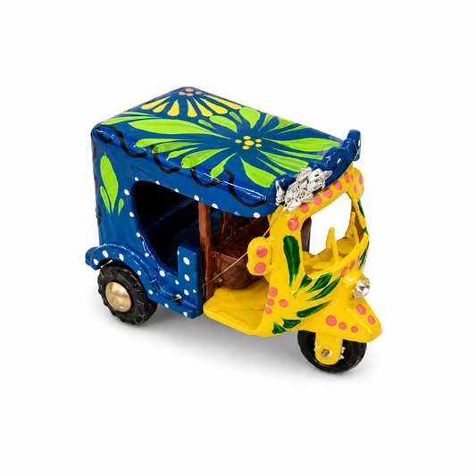 Extra Small Truck Art Rickshaw Assorted Color – Traditional Hand-Painted Decorative Mini Rickshaw | Pakistani Folk Art Home Décor