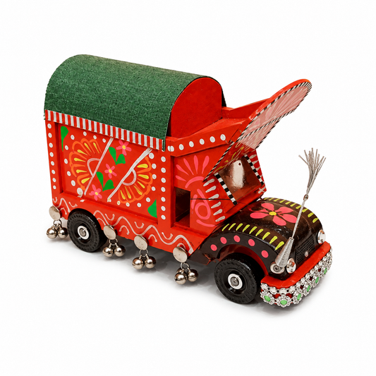 Small Truck T Art – Traditional Pakistani Truck Art Decorative Mini Truck | Colorful Folk Art Home Décor & Souvenir
