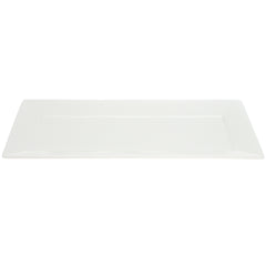 36 cm Rectangle Symphony Platter – Elegant White Serving Tray - Habitt