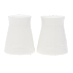Brilliant 2 Pcs Salt & Pepper Set – Elegant White Ceramic Shakers - Habitt