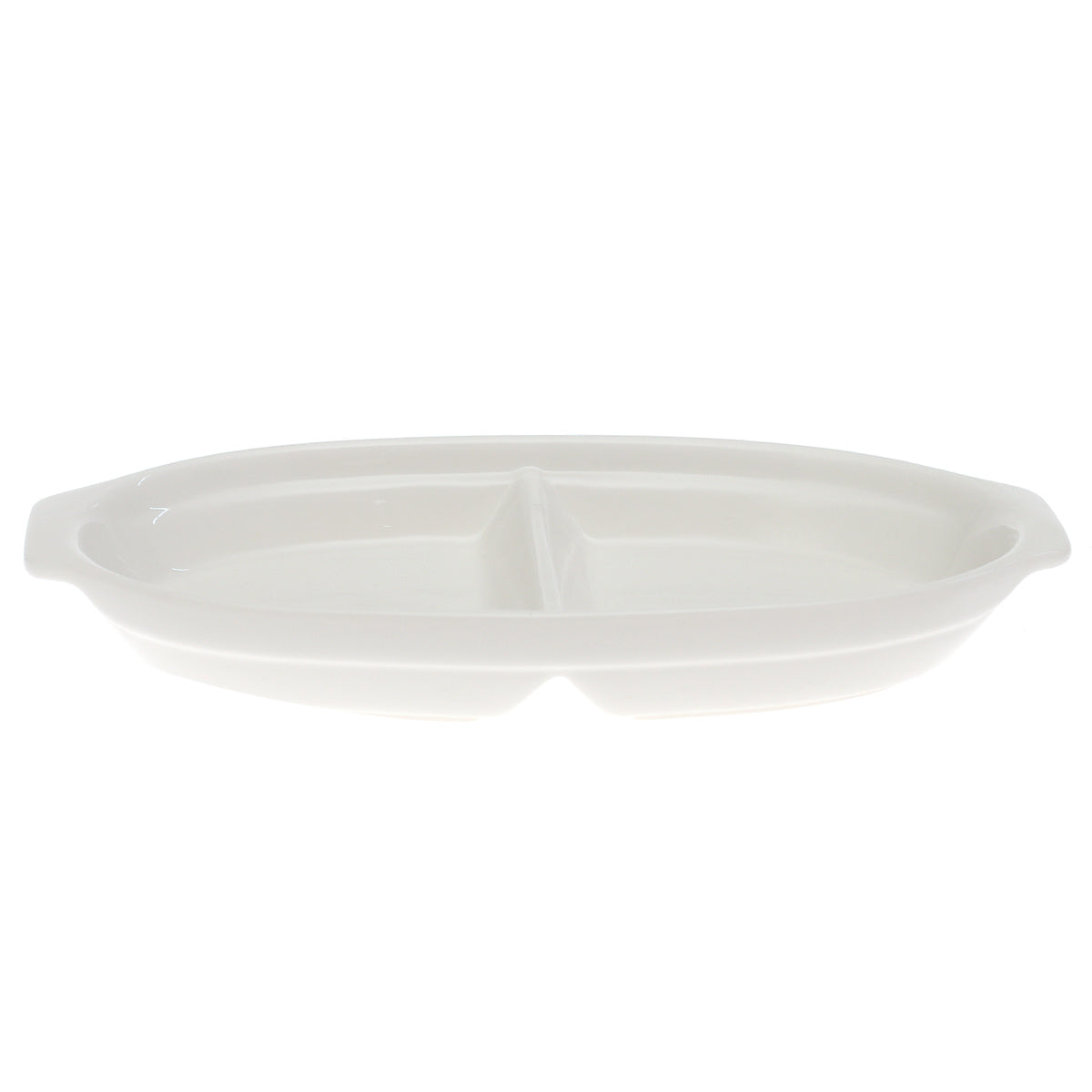 3 Division Dry Fruit Serving Bowl – Elegant White Ceramic Snack Platter - Habitt