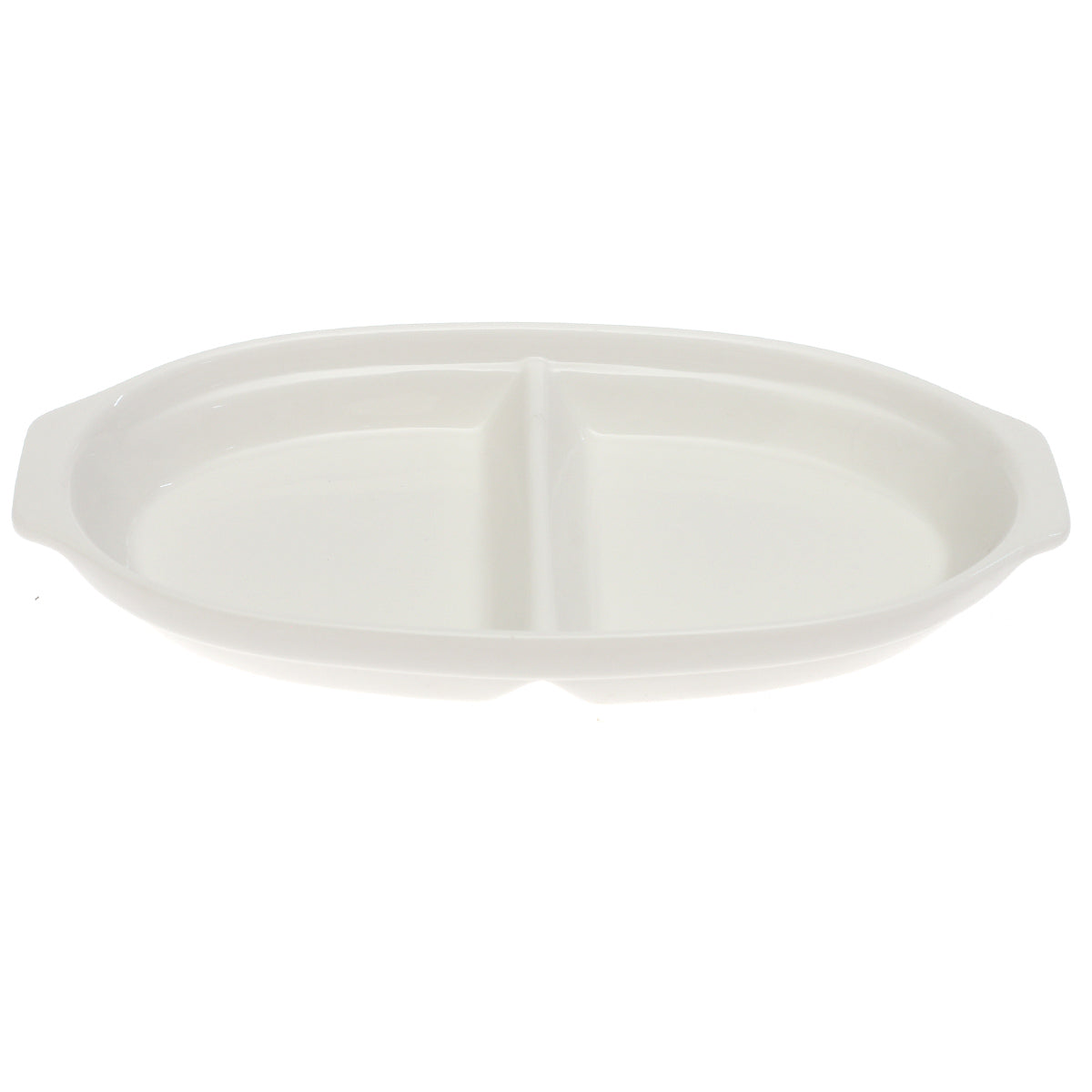 3 Division Dry Fruit Serving Bowl – Elegant White Ceramic Snack Platter - Habitt
