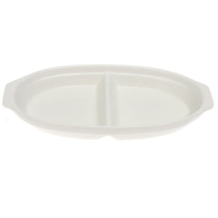 3 Division Dry Fruit Serving Bowl – Elegant White Ceramic Snack Platter - Habitt