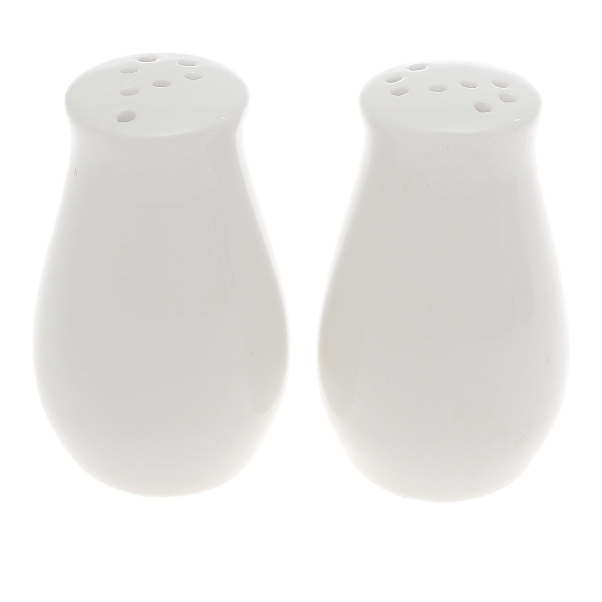 Salt & Pepper Set – Elegant White Ceramic Shakers - Habitt