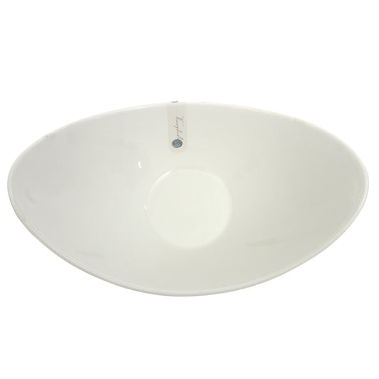 Shangri La Bowl 30 cm – Elegant White Ceramic Serving Bowl - Habitt